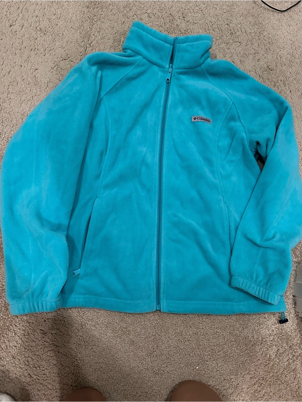 Columbia womens Teal Full-Zip Fleece Jacket